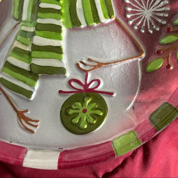 Festive Snowman Decorative Plate - Picture 9 of 10